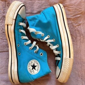 Converse Women’s High-Top Sneakers - Blue and White